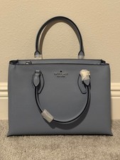 Kate Spade Rae Light Muted Blue Medium Satchel Bag KK310 NWT Crossbody Purse picture