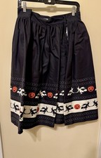 unique vintage fair isle witch skirt size 4x excellent condition picture