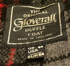 Gloverall Original Duffle Coat Men's 44 Gray Wool Long Toggle Made in England picture