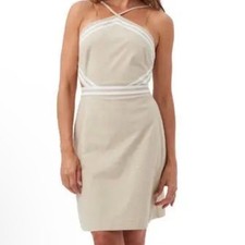 Trina Turk Grasse Linen Halter Dress / Size 10 / NWT / MSRP $268 picture