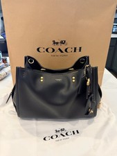 Coach Rogue 31  Black/Gold New WOT picture