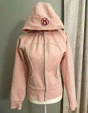 Rare Lululemon light pink  full zip hoodie in size 8 picture