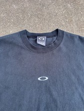 Oakley Vintage 90s Software Shirt Men's Size 2xl Mens Black Faded Short Sleeve picture