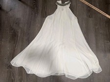 Tildom Womens Xs Ivory Neck Sleeveless Neck Dress picture