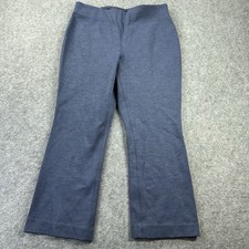Talbots Pants Womens 6P Blue Montauk Ponte Straight Leg Pull On Stretch Dress picture