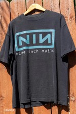 Nine Inch Nails 1996 Concert Tour Black Band T-Shirt Reprint picture
