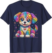 Happy Dot 2026 Colorful Polka Dot Dog Puppies Kids Girl Boy YOUTH Unisex T-Shirt picture
