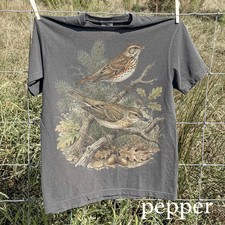 Vintage Songbird Branch Comfort Tee Shirt Retro Bird Lover Gift picture