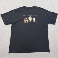 The Strangers Movie Promo T Shirt Mens L/XL Black 2008 Universal 23x29 picture