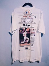 Vintage OG 90’s 96’ Minnesota Twins Paul Molitor 3000 Hits T-Shirt MLB RARE* picture