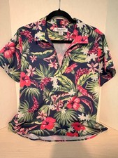 Tommy Bahama Shirt Mens M Floral Hibiscus Bahama Coast picture
