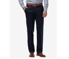 Men’s Haggar® Premium Super Flex Waist Straight-Fit Flat-Front Pants MSRP $70 picture