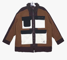 Nike Air Jordan Cozy Girl Jacket Coat Women's M Colorblock DJ2723-20 Oversized picture