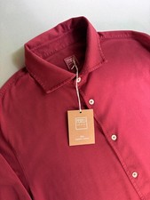 NWT Fedeli Jason Jersey Giza Organic Cotton Shirt Size 42 (52 EU) bs77 picture