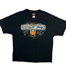 Harley Davidson Street Tough T-Shirt Mens XL Black 2004 Cincinnati Ohio Graphic picture