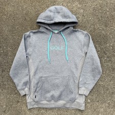 2014 Golf Wang Grey Teal Pullover Hoodie Men Size Medium Tyler The Creator RARE picture