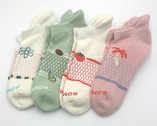 Bombas 4 Pairs Women's Dinner Party Ankle Socks Honeycomb Size Med 4 Colors Mix picture