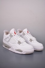 New With Box NK AJ 4 Retro White Oreo Grey Men's Size 4-13 CT8527-100 picture