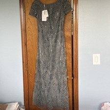 JJ S House Formal Dress New With Tags Size 6 Steel Grey picture