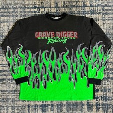 90s GRAVE DIGGER LONG SLEEVE RACING JERSEY picture