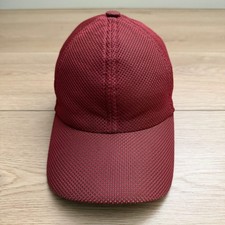 HERMES Paris Red Mesh Baseball Cap Hat Size 57 Made in France Serie Y2K Vtg picture