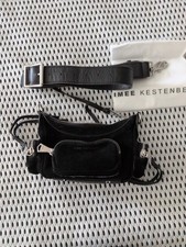 Aimee Kestenberg Black Leather Suede Shoulder Bag picture