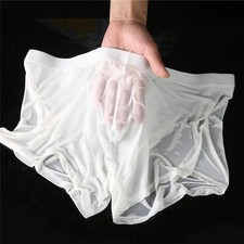 Ultra Thin Ice Silk Boxers Underwear Men Semi-transparent Seamless Sexy Male* picture