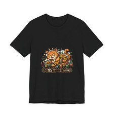 Merry Chaos Cat – Funny Christmas T-Shirt picture