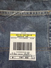 New Men's L.L. Bean Denim 1912 Washed Indigo Jeans 44x34 picture