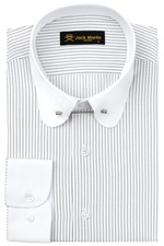 Jack Martin Mens Club Pin Collar Long Sleeve Vintage Twill Dress Shirt For Men picture