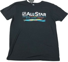 San Jose T-Shirt Men's Large Black 2019 NHL All Star Game Graphic Cotton picture