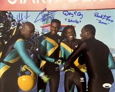 Cool Runnings Movie Jamaica Bobsled Official Cast Signed 11x14 Photo 5 picture