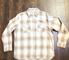 3sixteen Men's Beige/Brown Crosscut Flannel - Sand Ombre Plaid picture