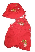Vintage Tweety Bird Toddler Overalls And Hat picture