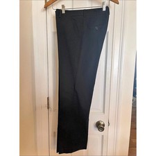 Talbots Petites Black Stretch Cotton Straight Leg Trousers Size 8P picture