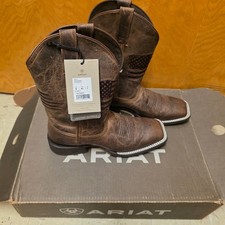 NWT Ariat Circuit Patriot Western Boots Mens 8D Weathered Tan Leather 10029699 picture