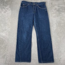 Vintage Lee Riders Jeans Mens 36x30 Indigo Blue Made in USA Straight Leg picture