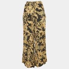 Lagence Black Baroque Print Geraldine CoverUp Pants XS picture