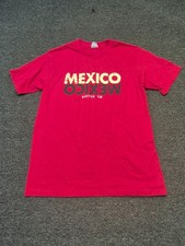 Mexico Nineteen Ten T Shirt Mens Medium Red Graphic Print Crew Neck Outdoor picture