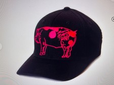 NWT NASTY PIG VTG GRADE A  MIAMI PINK/BLACK /POLY/ COTT/SPANDEX CAP S/M/RETIRED picture