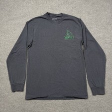 Monet Skateboards Men's Shirt Size M Gray Long Sleeve Crew Neck Streetwear Adult picture