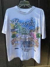 Vintage Tony Alamo 80s 1987 BEVERLY HILLS Rolls Royce Designs T Shirt Size L picture