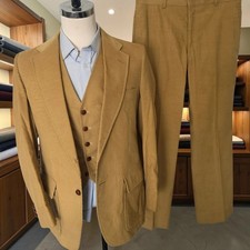 Vintage 1960s 3 Piece Corduroy Suit 38L 34x31 Tailored picture