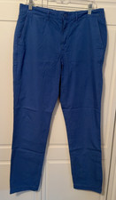 J.Crew 770 Men's Straight Fit Chino Pants Blue 33x32 100% Cotton NWT picture