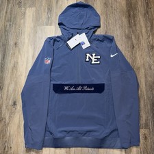 Authentic Nike New England Patriots Rivalries Jacket Sideline Anorak Zip Hoodie picture