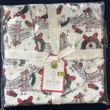 NEW Pottery Barn The Grinch Cindy-Lou Who Adult Flannel Pajama Set - Holidays picture