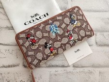Coach C8578 Disney Parks 50th Mickey Mouse Friends Wallet OUTLET Leather picture