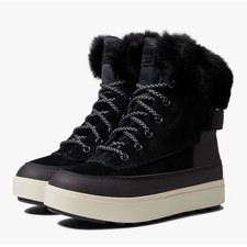 NWOB Koolaburra By Ugg Tynlee Black Lace Up Boots 8 Waterproof Winter picture