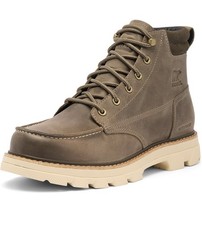 Sorel Lark-47 Moc Toe Mens  Size 11 Waterproof Leather Boots Wet Sand/Major  NIB picture