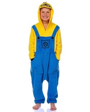 INTIMO Minions Boys' Kigurumi Union Suit Fleece Hooded Pajamas (kevin, 14/16) picture